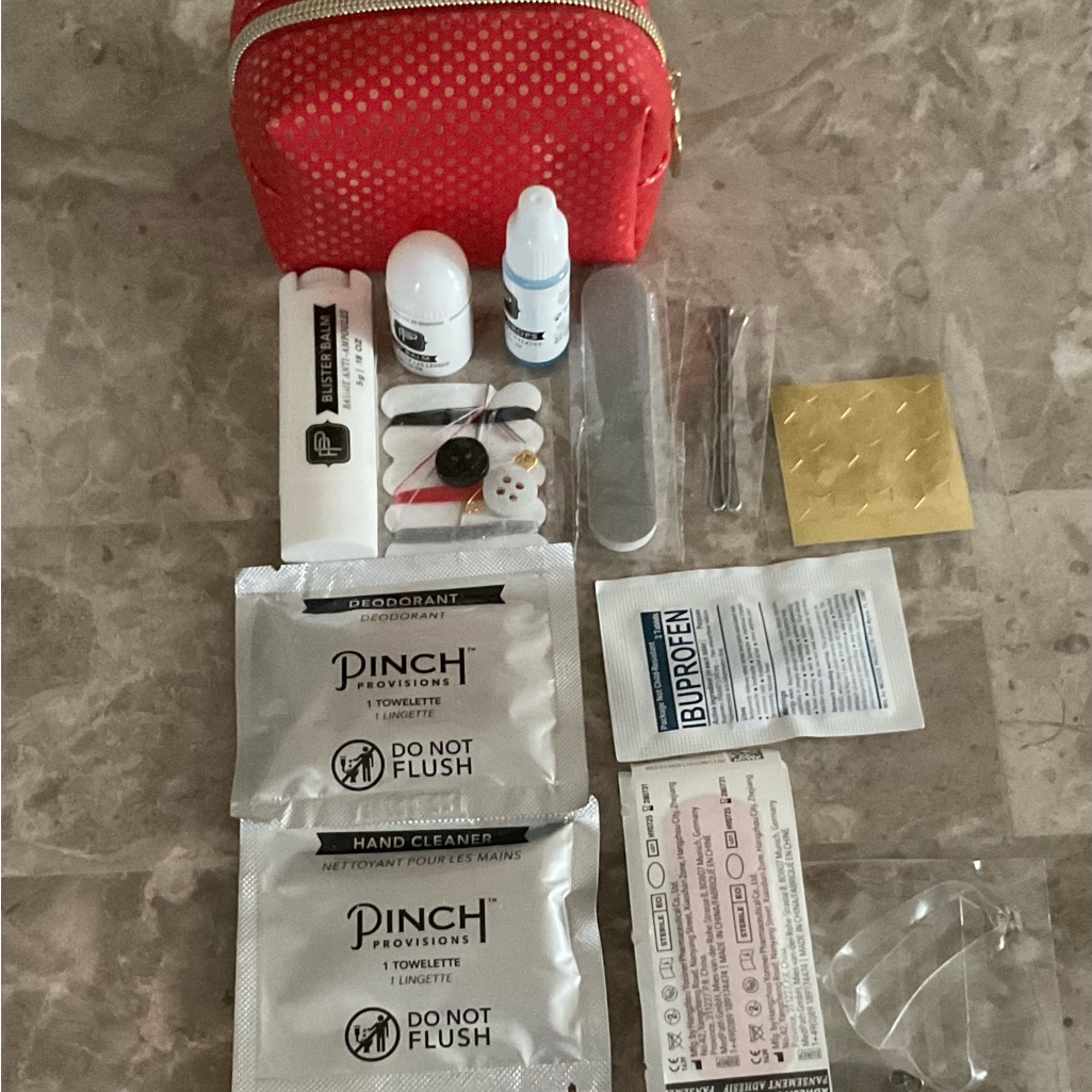 Pinch Emergency Cosmetic Travel Kit With Toiletries